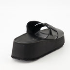 오픈 슈즈 알미나 샌들 Birkenstock 검은색 Femme