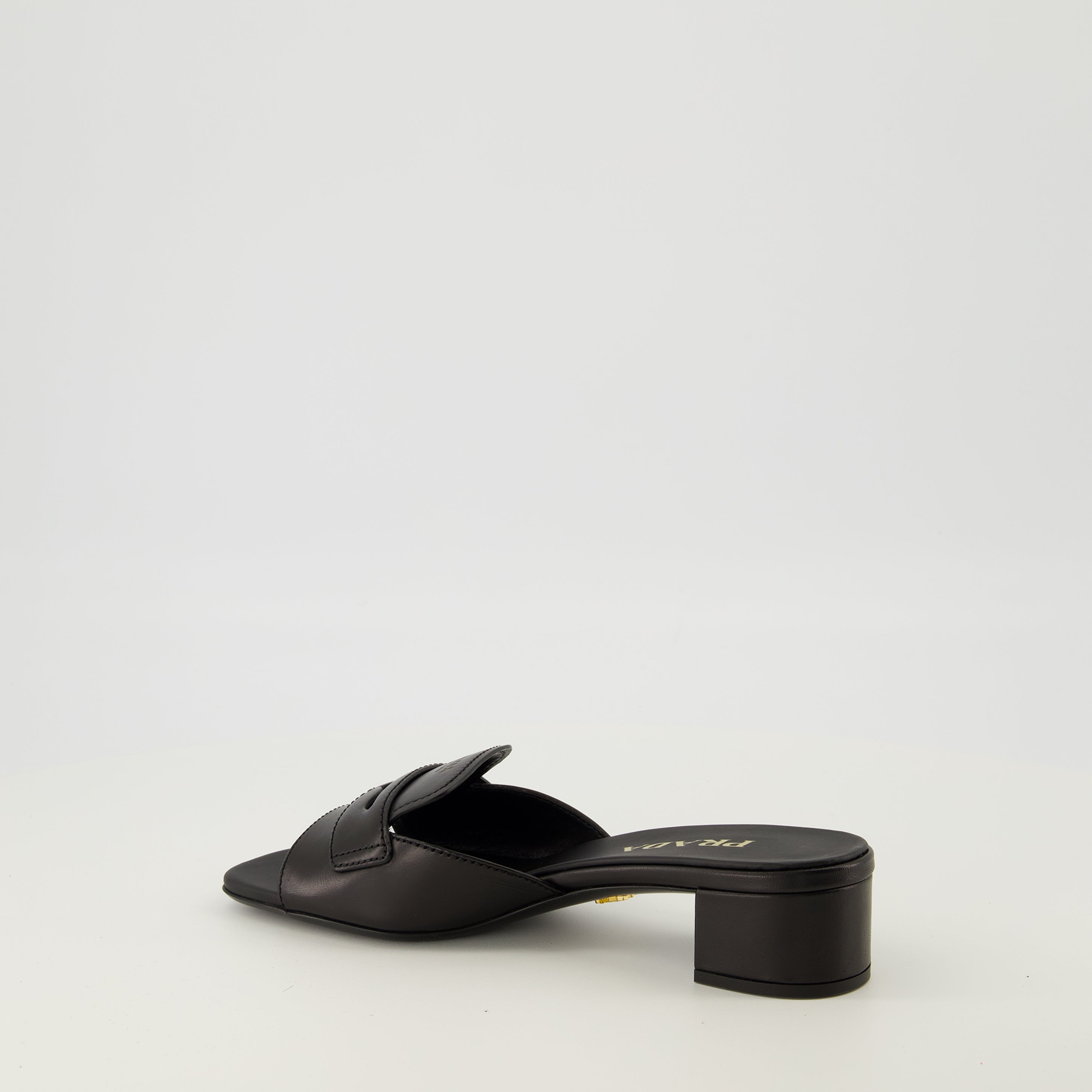 Black Leather Mules Prada - Women – myCompañero