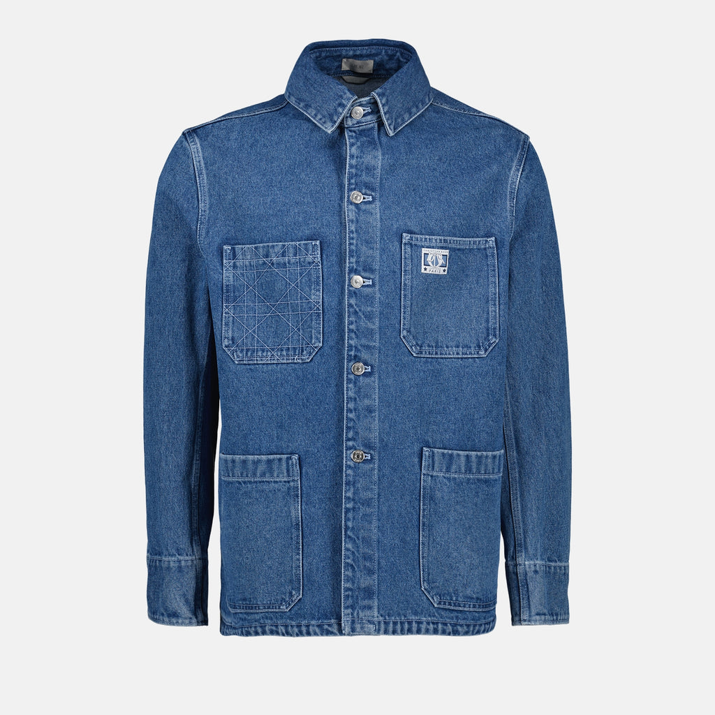 Jackets Dior Charm Denim Overshirt Dior Blue Homme
