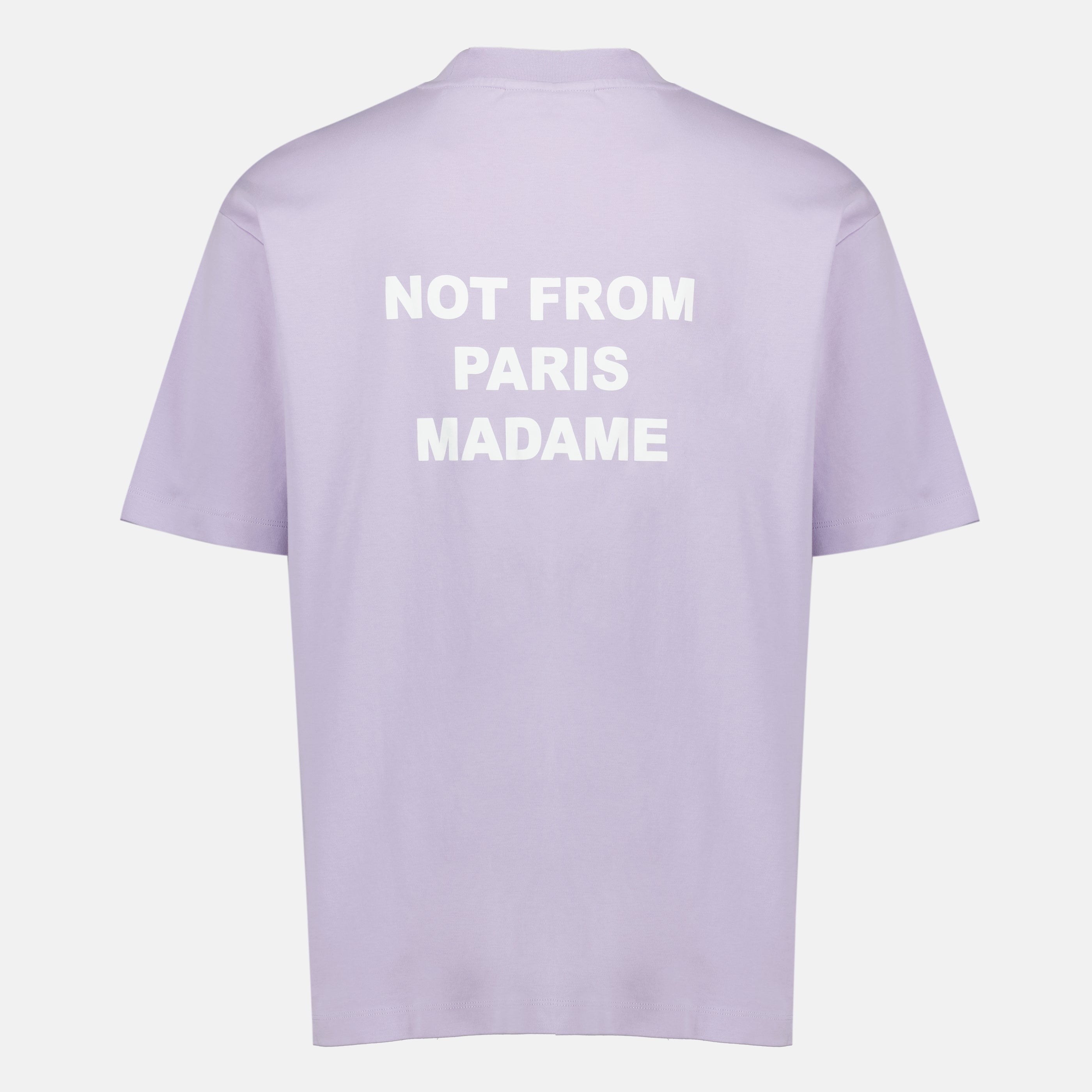 T-shirts Lilac Slogan T-shirt Drole De Monsieur Violet Homme