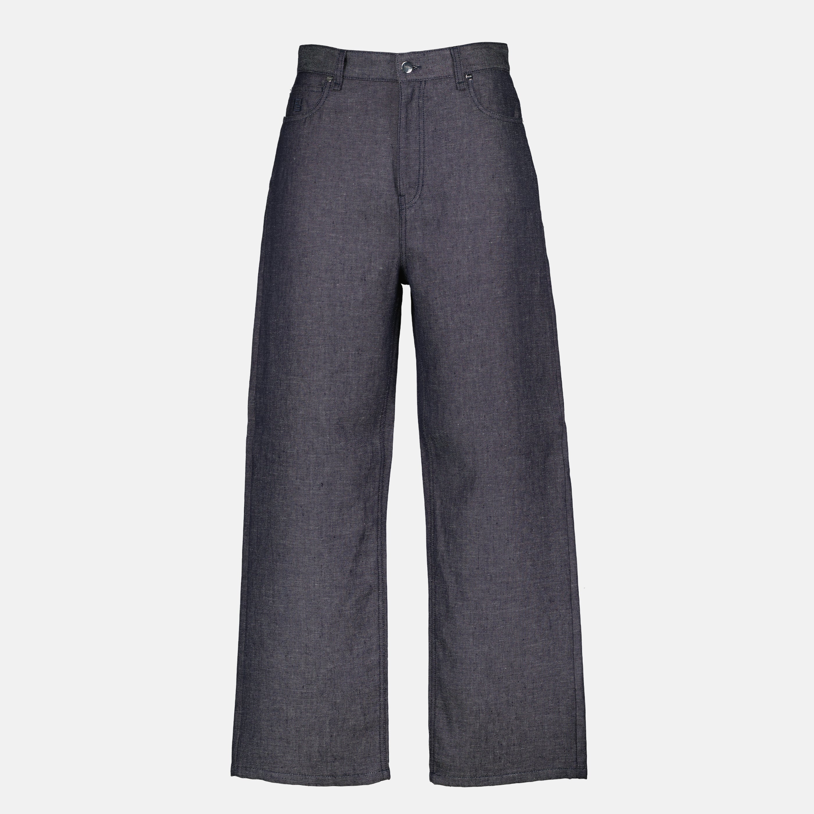 Pantalons Jean bleu gris long Fendi Bleu Homme