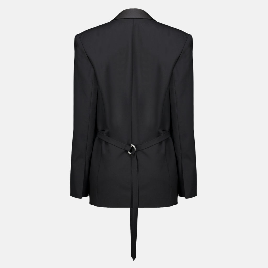 Vestes Kontrastierender Wollblazer Christopher Esber Noir Femme