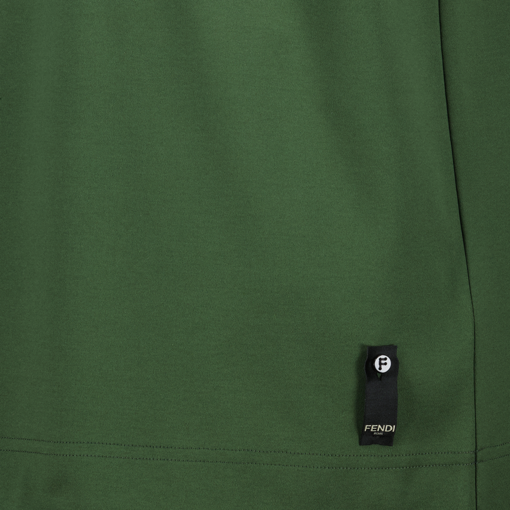 T-shirts Cotton T-shirt Fendi Green Homme