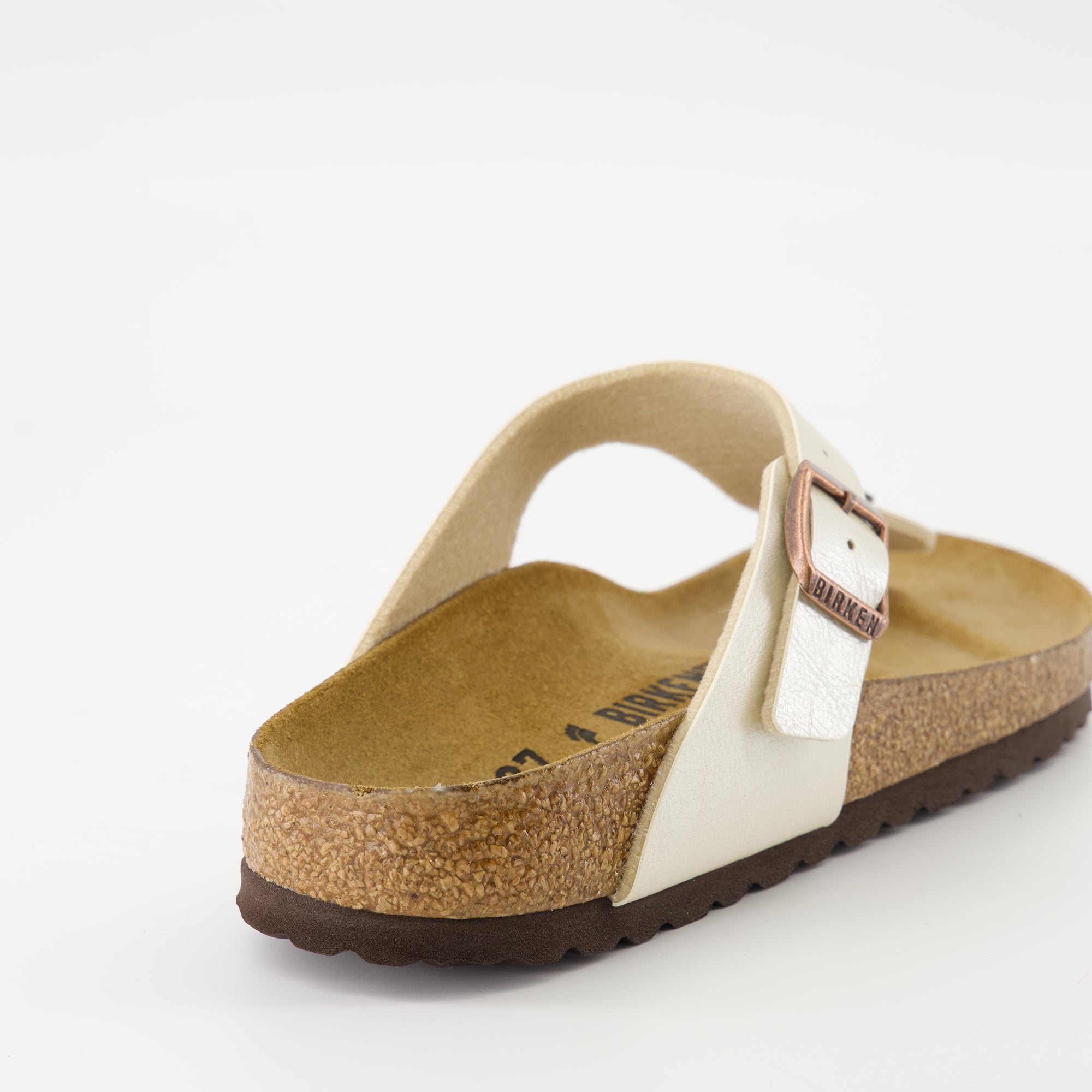 Chaussures ouvertes Tongs Gizeh Birkenstock Blanc Femme