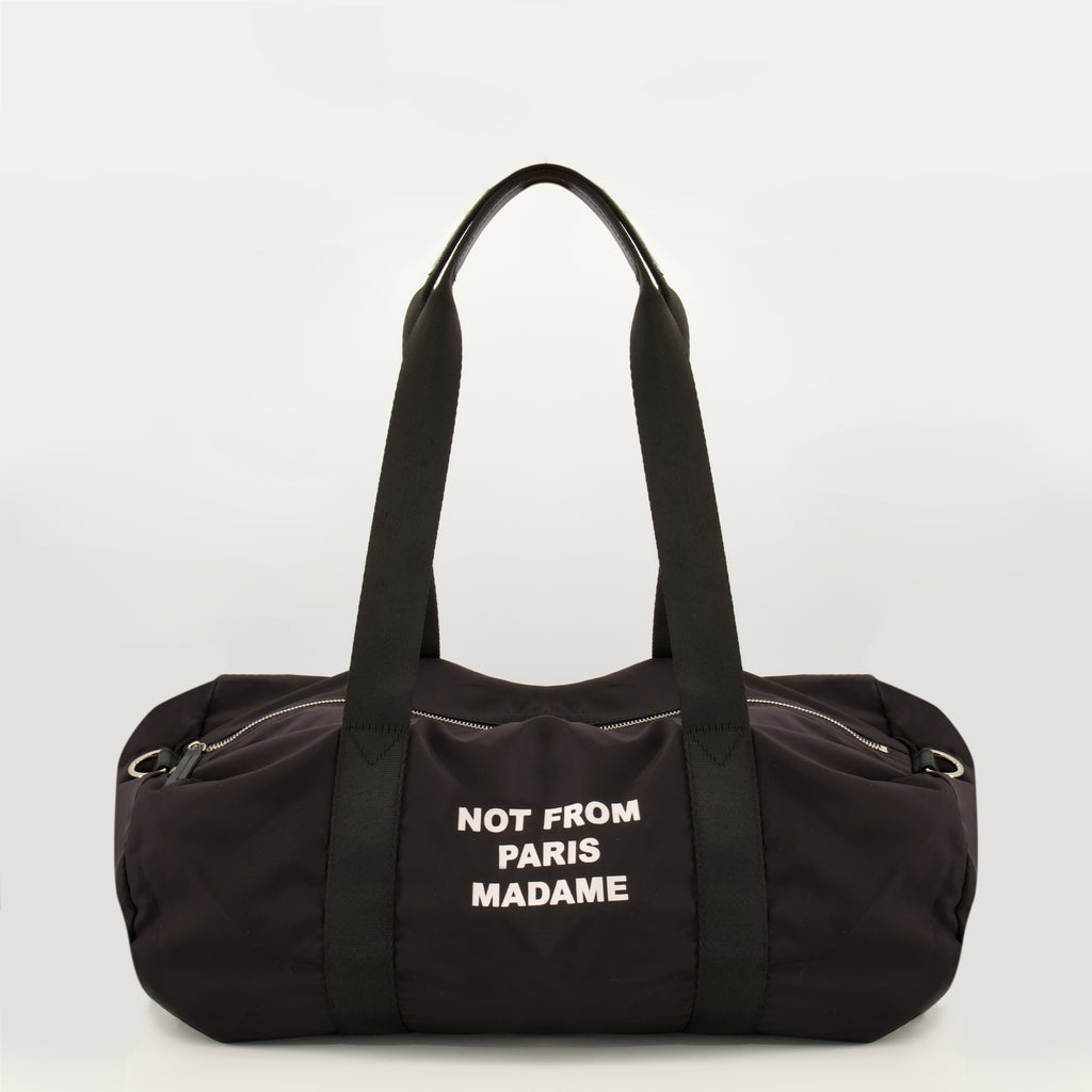 Sacs de sport et voyage Bolsa de Deporte Slogan en Nylon Negro Drole De Monsieur Noir Homme