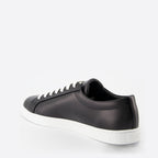 Sneakers Baskets en cuir brossé Prada Black Homme