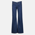 Pantalons Jean Moon en denim bleu Marine Serre Bleu Femme
