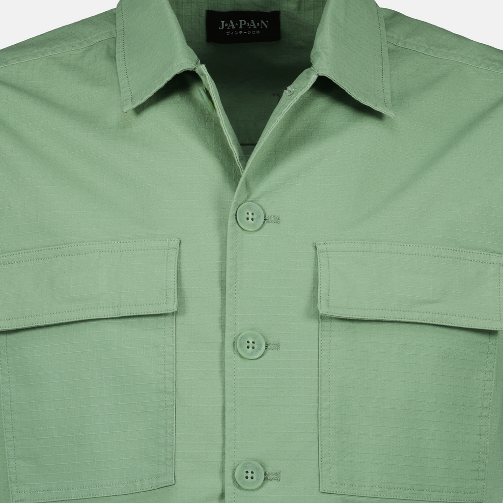 Shirts Gaky Shirt Japan Rag Green Homme