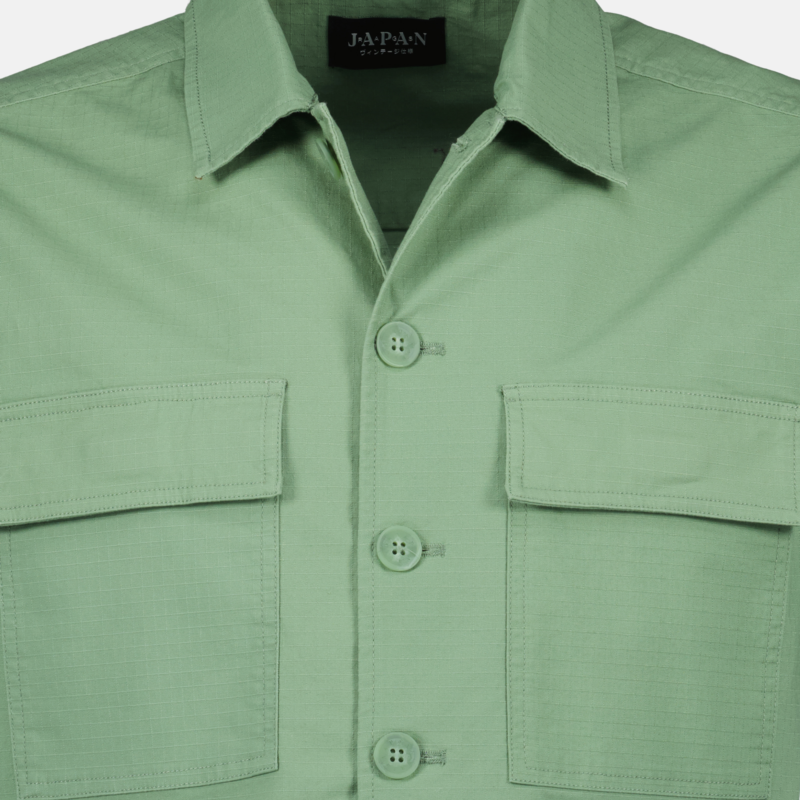 Shirts Gaky Shirt Japan Rag Green Homme