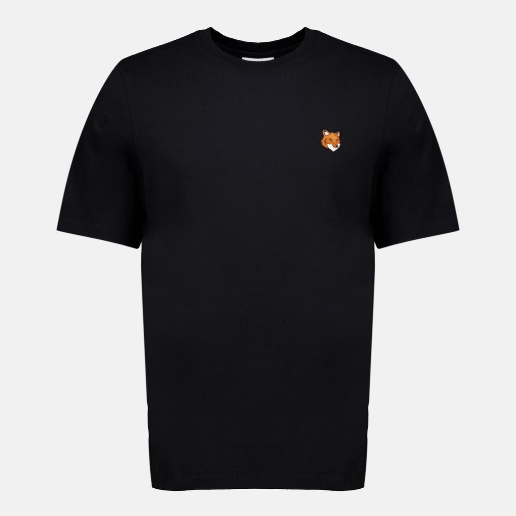 T-shirts Camiseta Black Fox Maison Kitsune Noir Homme