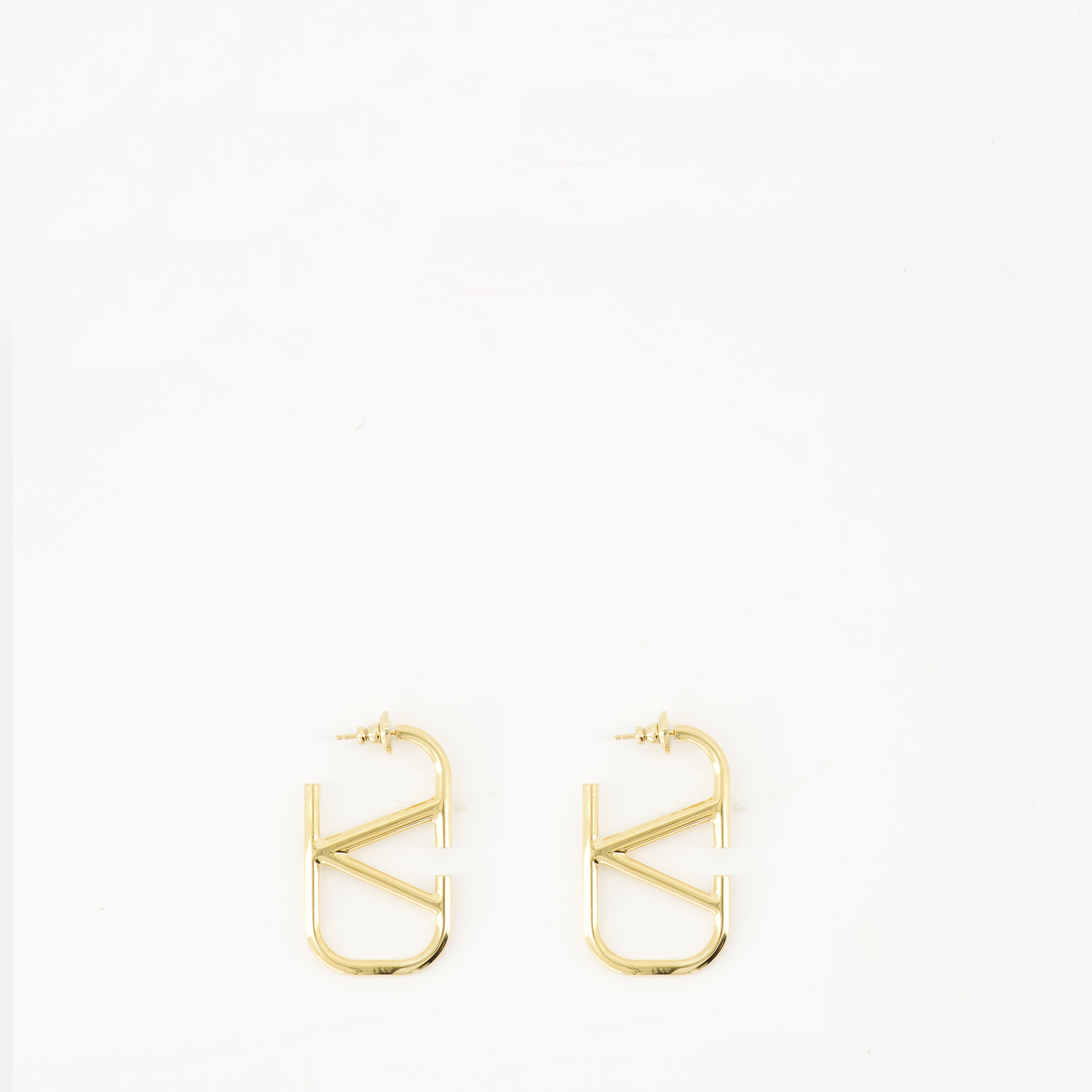 Bijoux VLogoゴールドメタルイヤリング Valentino Garavani Doré Femme