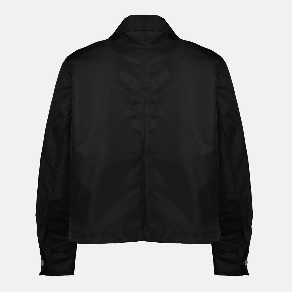 Ami PARIS 브랜드의 유니섹스용 검정 나일론 재킷 이미지 - 2026 봄 여름 시즌 - 뒷면 보기