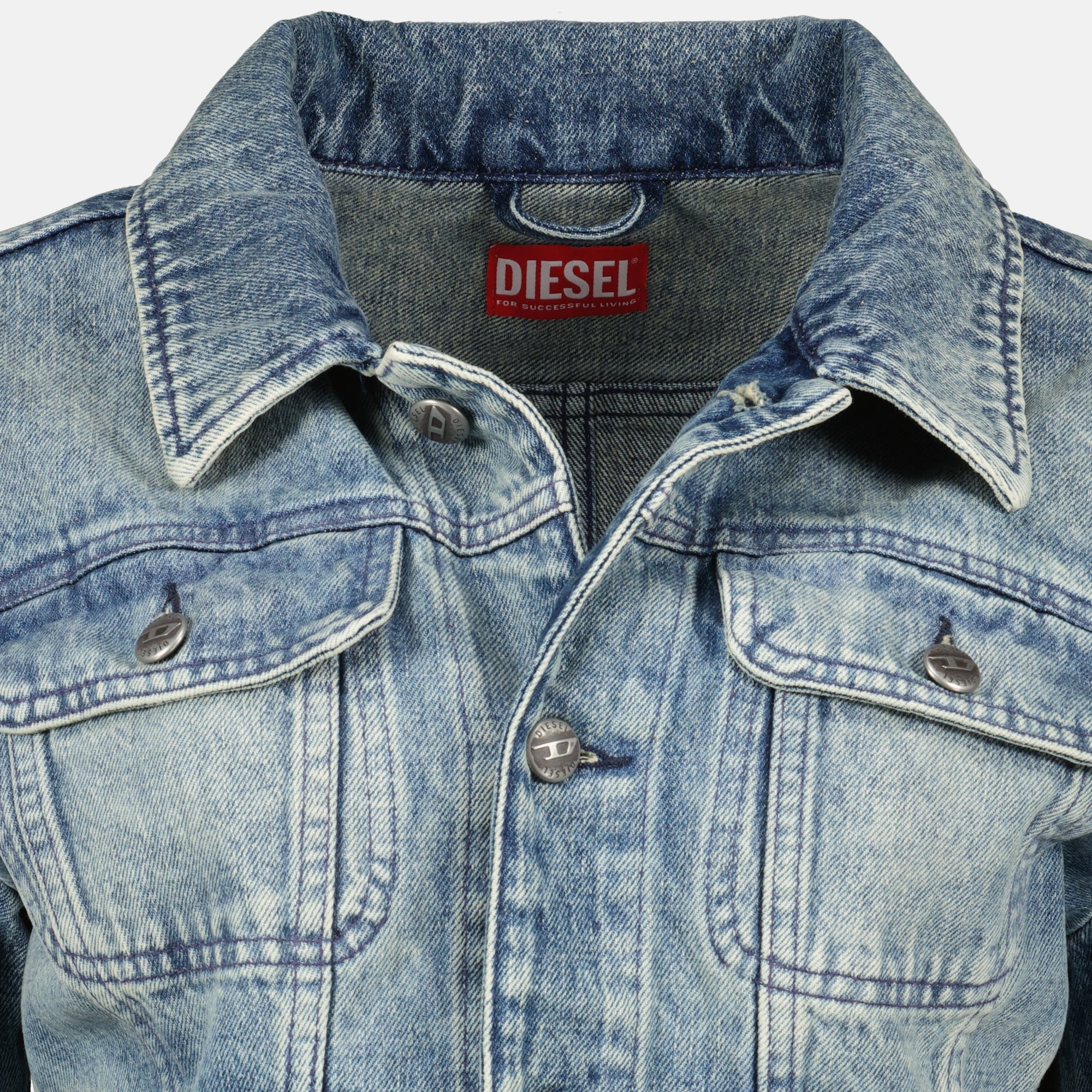 Bild des Denim-Shirts De-Katerin-Fsh der Marke Diesel für Frauen - Herbst-Winter 2025 - Detaillierte Ansicht_2