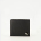 Image of the Valentino Garavani VLogo wallet for men - Autumn-Winter 2025 - Front View