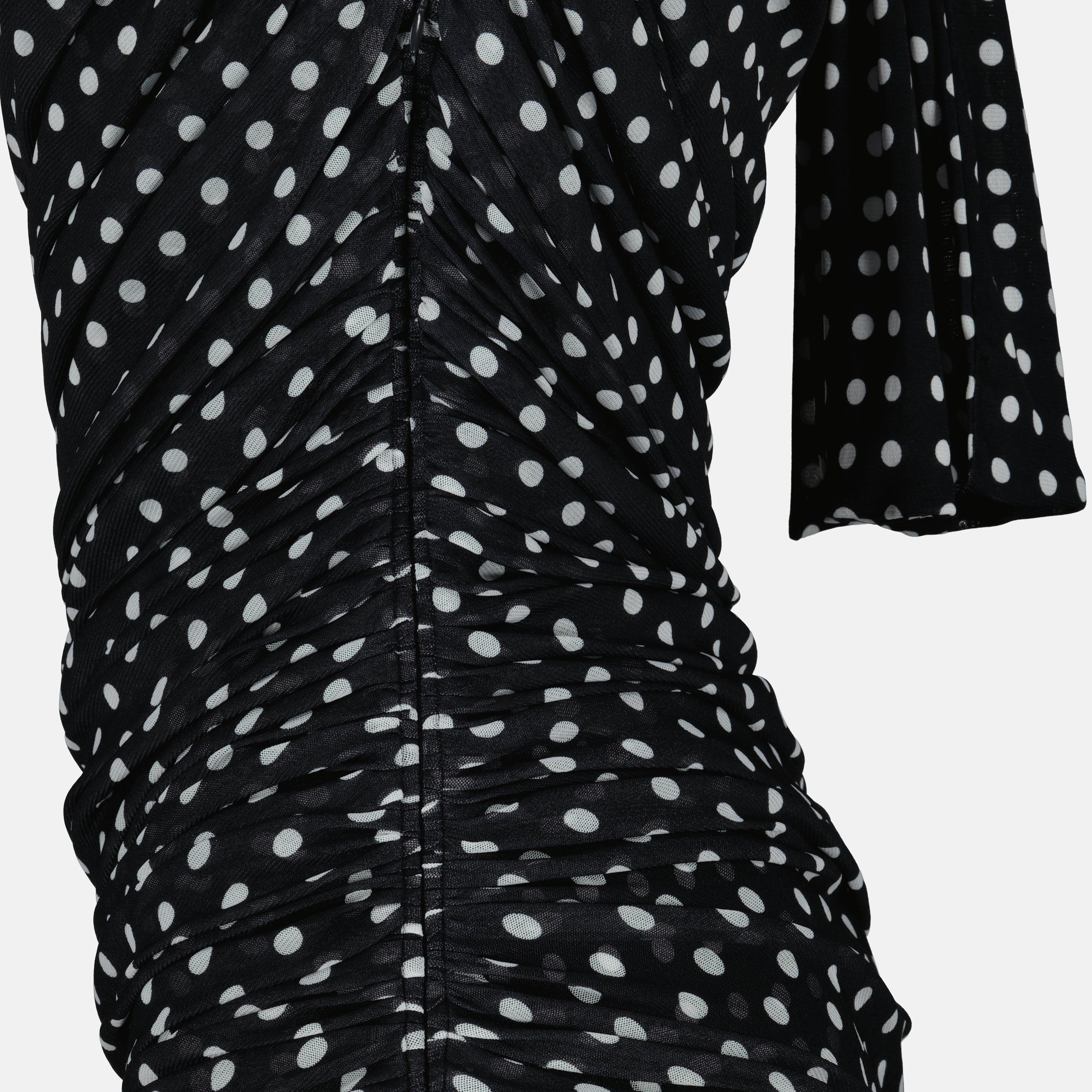 Robes Robe asymétrique à pois Patou Noir Femme