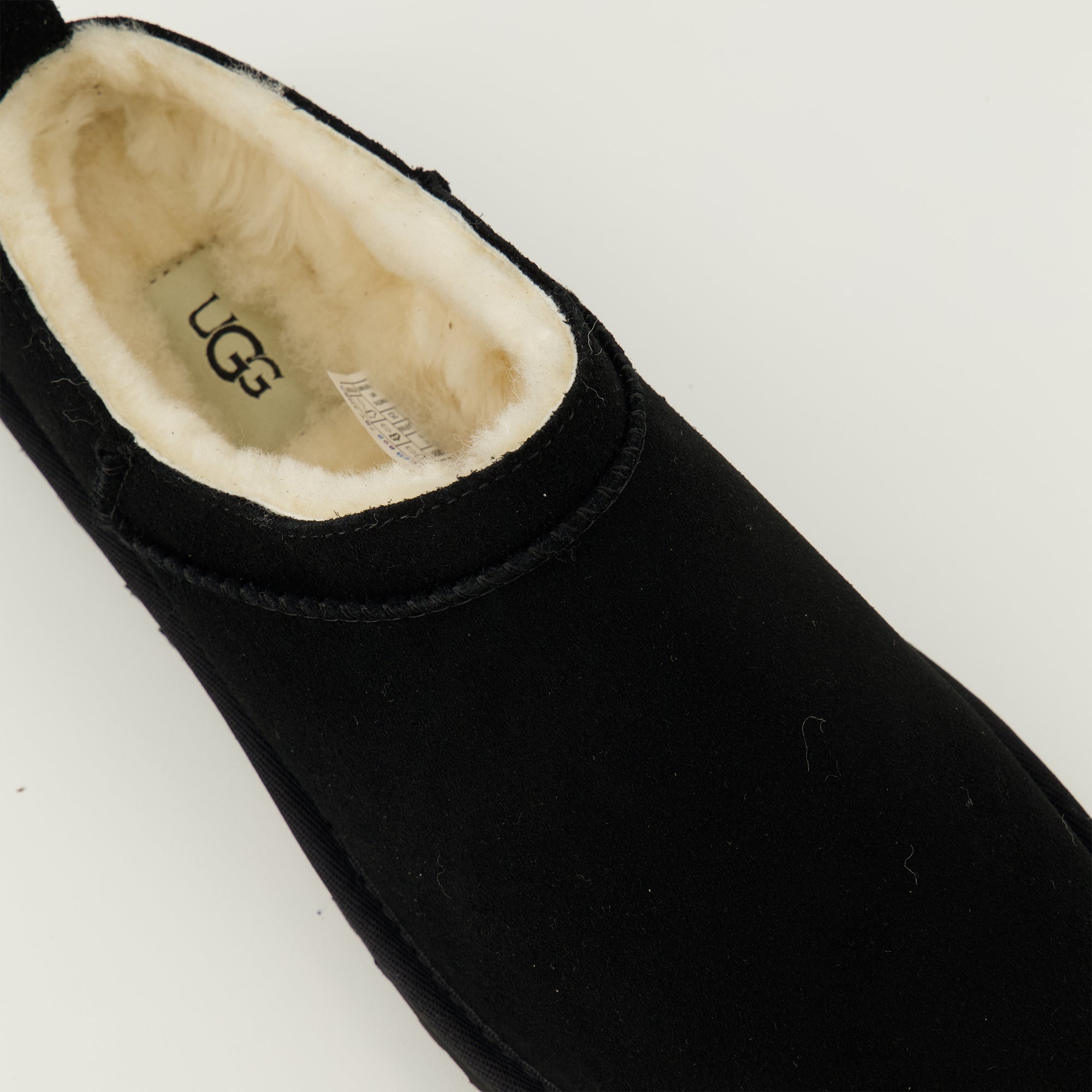 Image of the Ugg Women's Classic Micro Black Booties - Spring-Summer 2026 Season - Detailed Top View