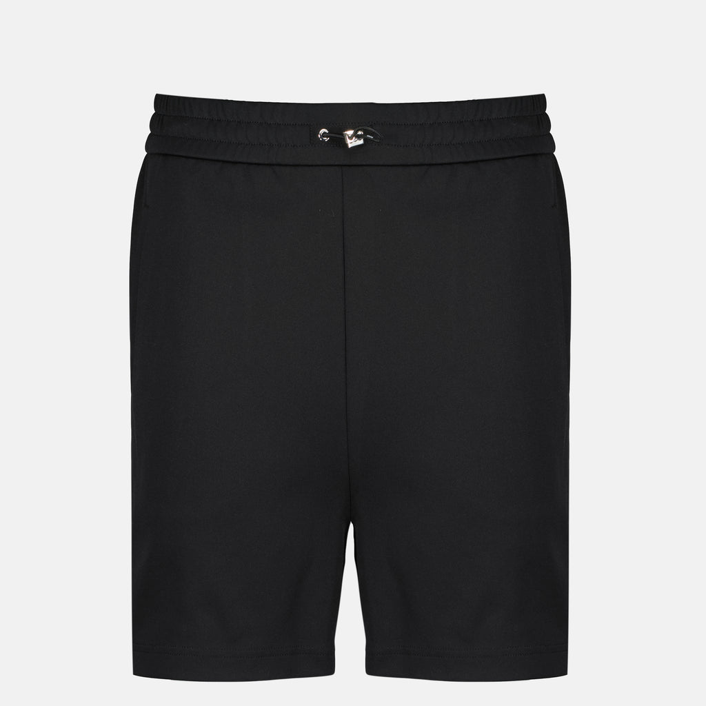 フェンディブランドのメンズ用ブラックコットンショートパンツの画像 - 2026年春夏シーズン - 前面ビュー