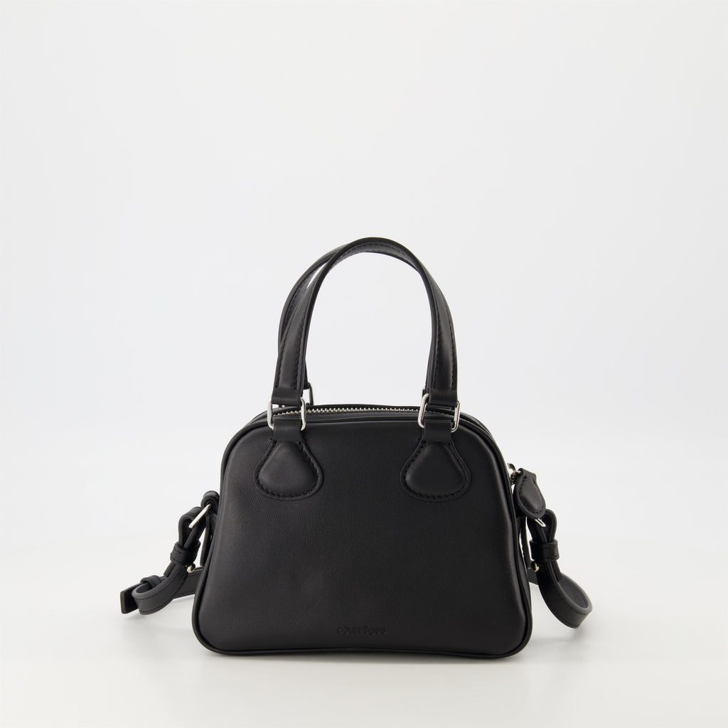 Sacs à main et épaule Mini sac bowling Réédition Courrèges Noir Unisexe