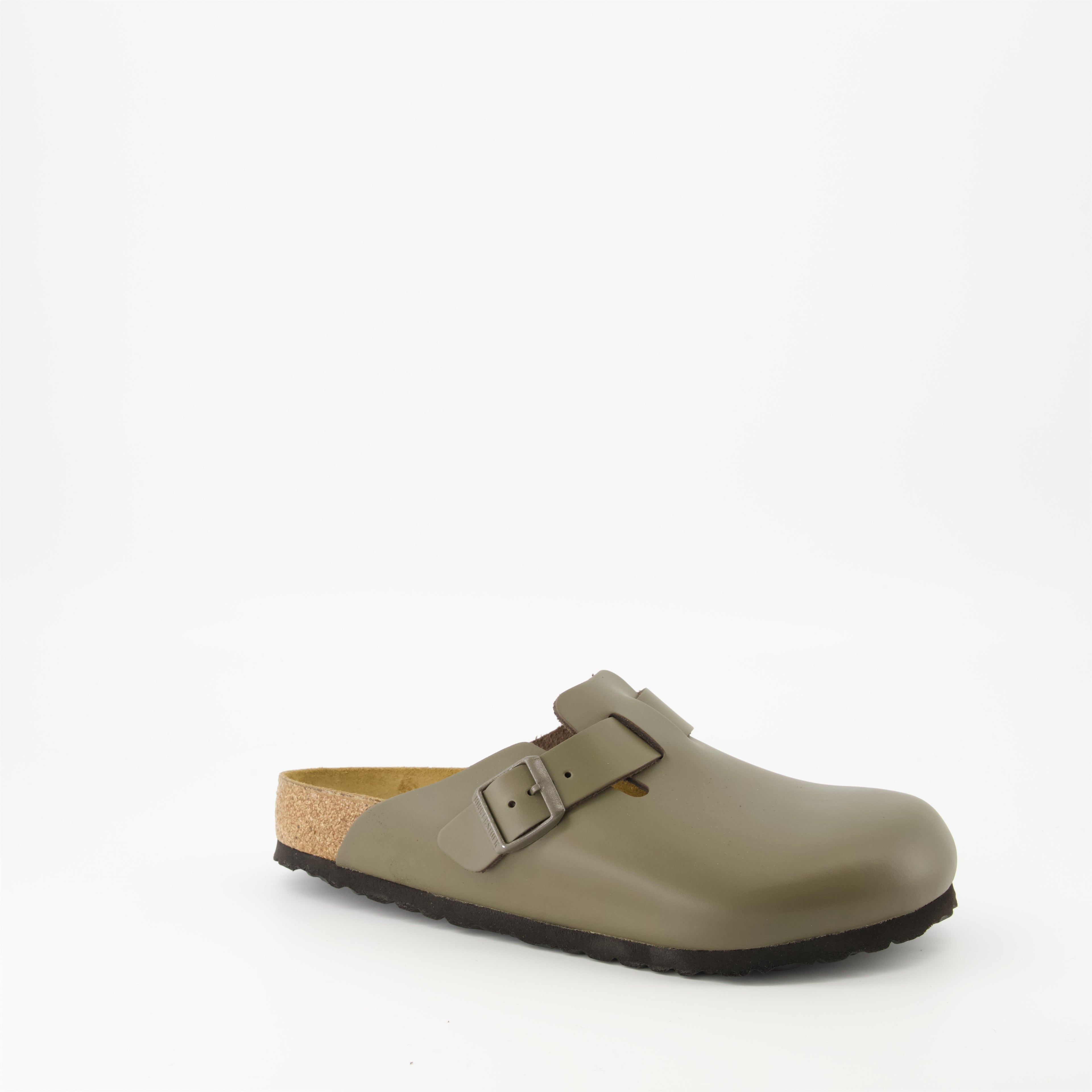 Chaussures ouvertes Mules Boston Birkenstock Gris Homme
