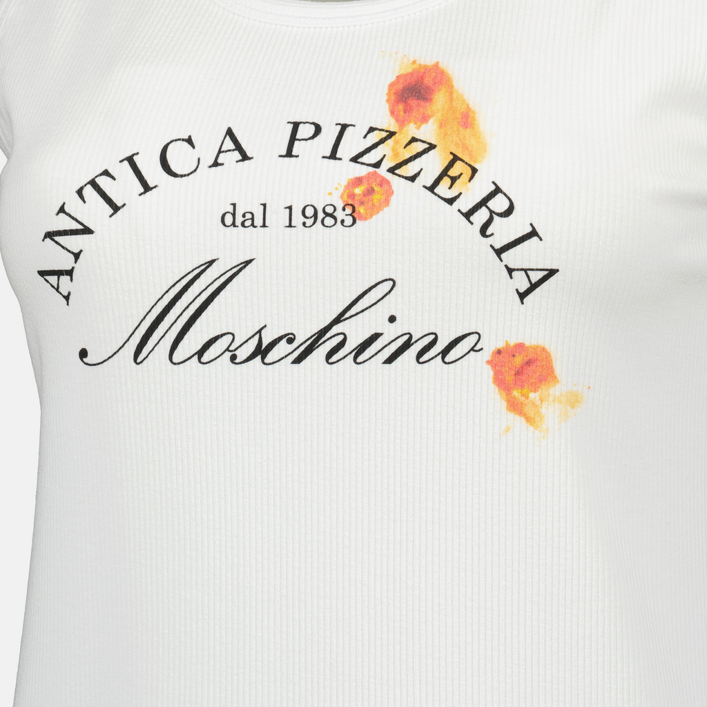 Tops Antica Pizzeria Tank Top Moschino White Femme