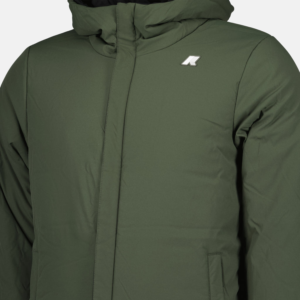 코트 리버서블 잭 다운 재킷 K-Way 검은색 Homme