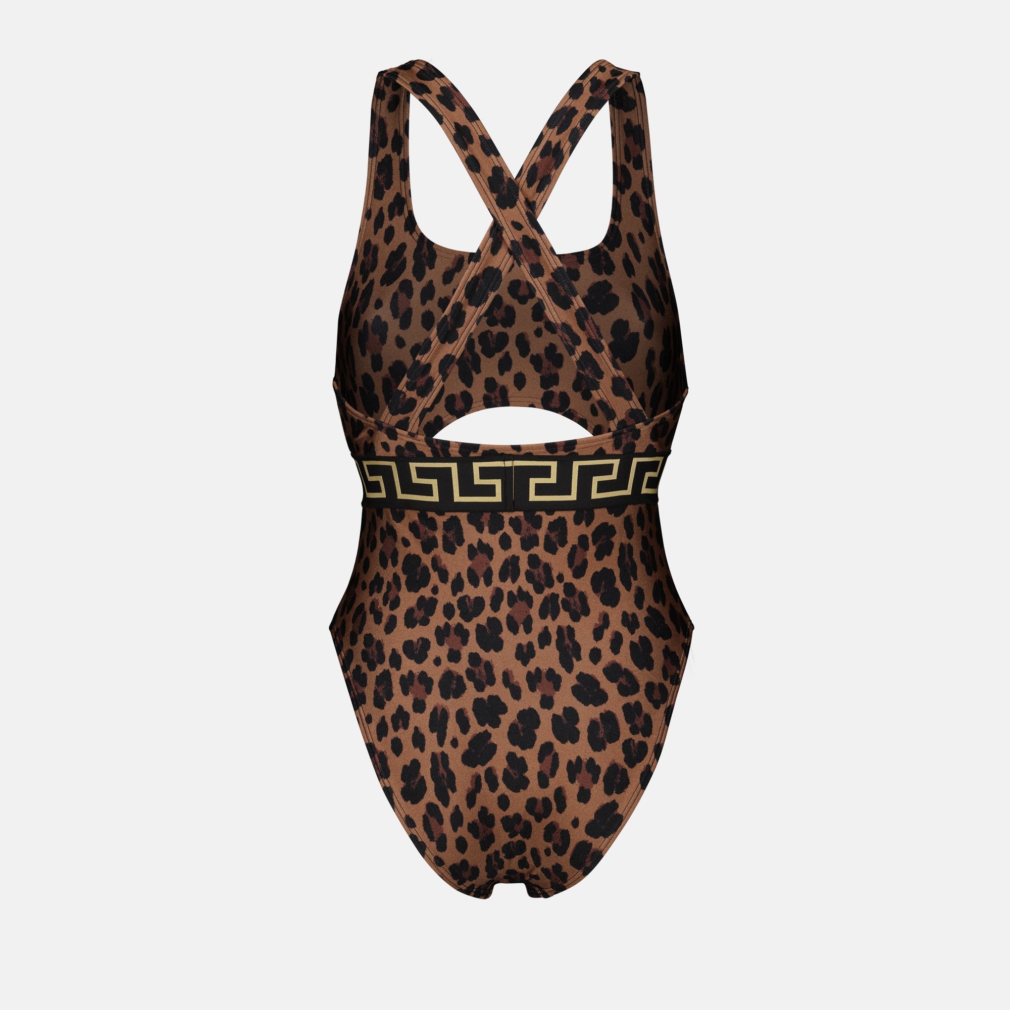 Beachwear Maillot de bain une pièce léopard Versace Marron Femme
