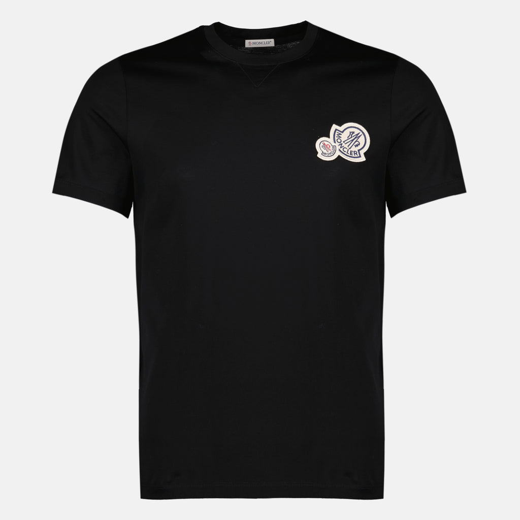 T-shirts T-shirt à logo noir Moncler Noir Homme