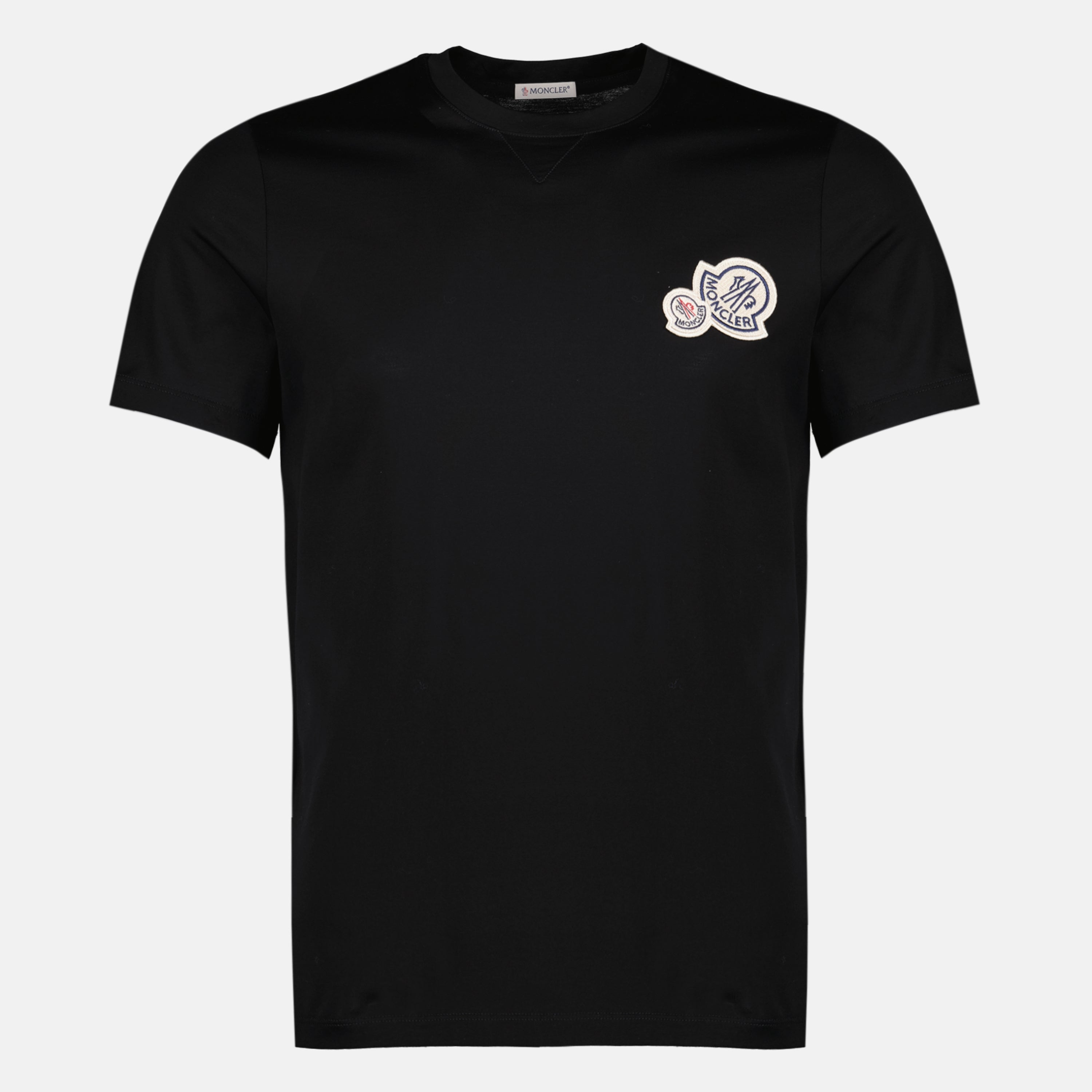 T-shirts Schwarzes Logo T-Shirt Moncler Noir Homme