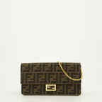 Pouches Pochette FF Baguette Fendi Brown Femme