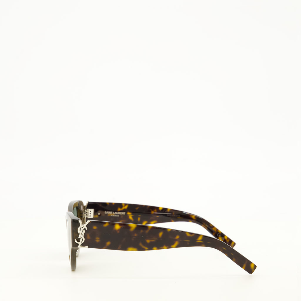 Lunettes Occhiali da sole SM M94 Kaki Saint Laurent Kaki Unisexe