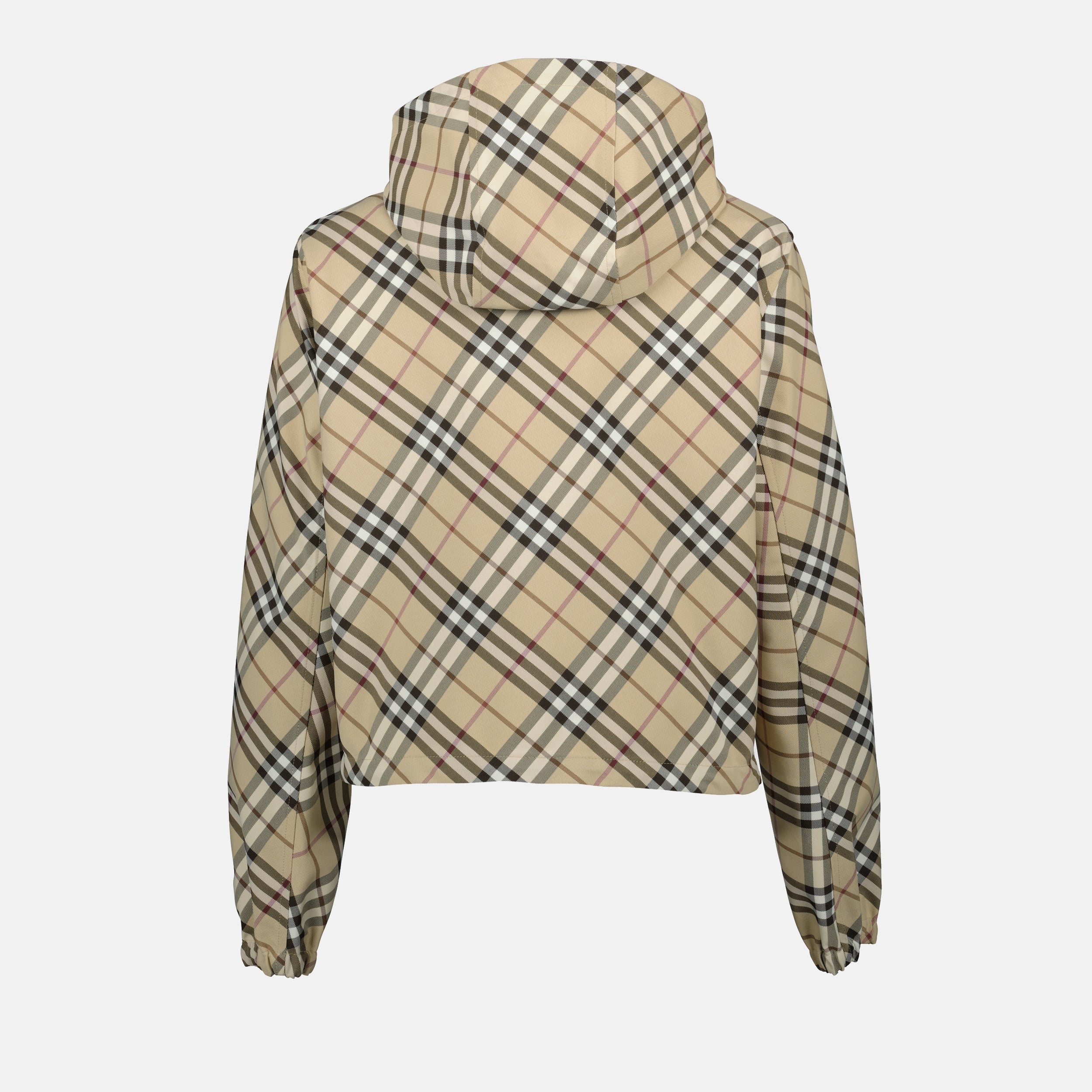 Jacken Cavalier Check Windbreaker Burberry Beige Femme