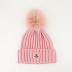 Chapeaux, casquettes et bonnets Bonnet à pompon Moncler Rose Femme