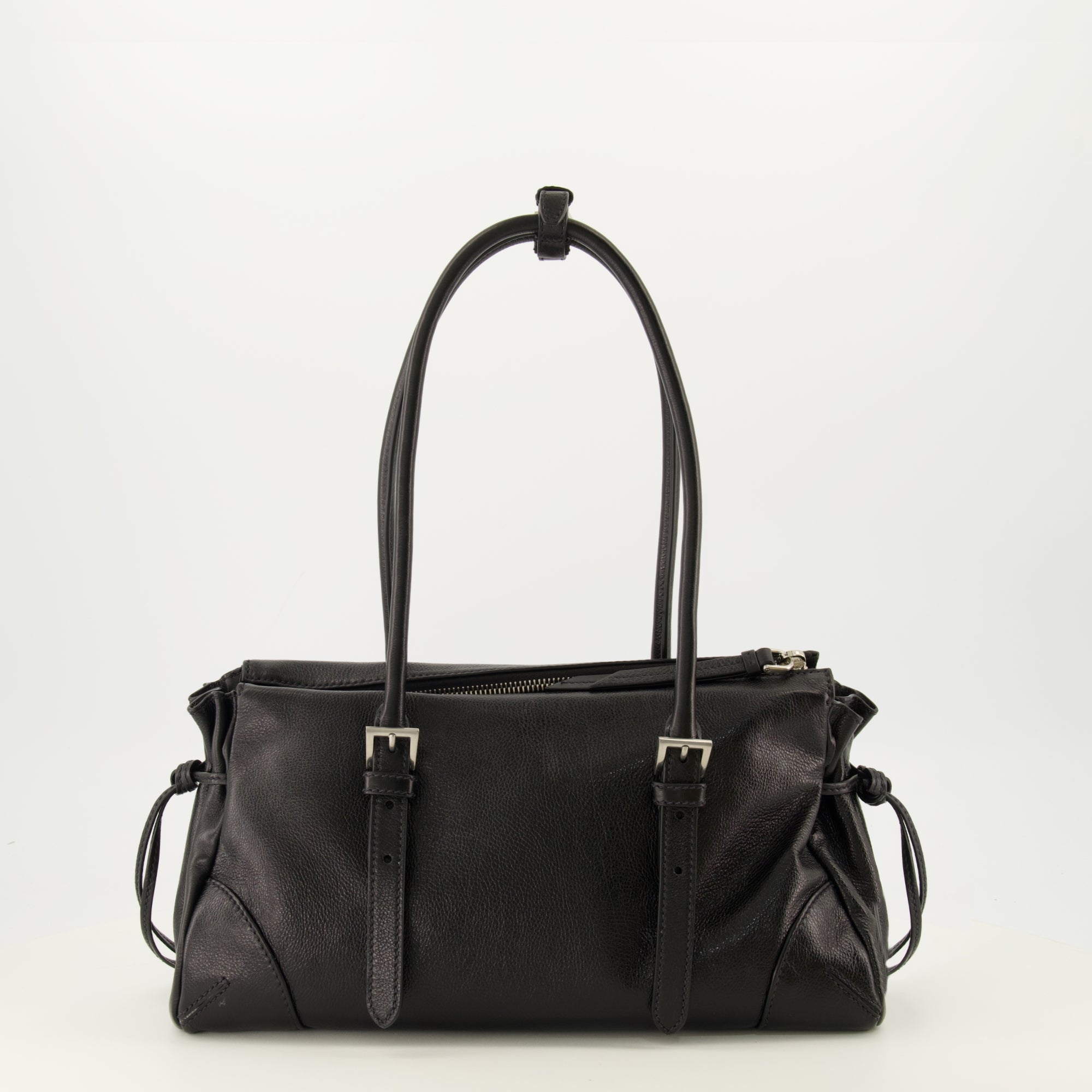 Sacs à main et épaule Bolsa de Couro Envelhecido Preta Bonnie Prada Noir Femme