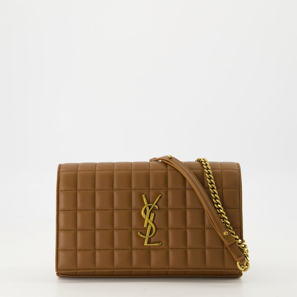 파우치 Pochette matelassée Cassandre Saint Laurent 갈색 Femme