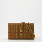 파우치 Pochette matelassée Cassandre Saint Laurent 갈색 Femme