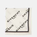 Bild des Givenchy Damen Mini-Seidenschals Shadow in Weiß - Herbst-Winter 2025 - Detailansicht_2
