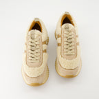 Sneaker Baskets Pacey Moncler Beige Femme