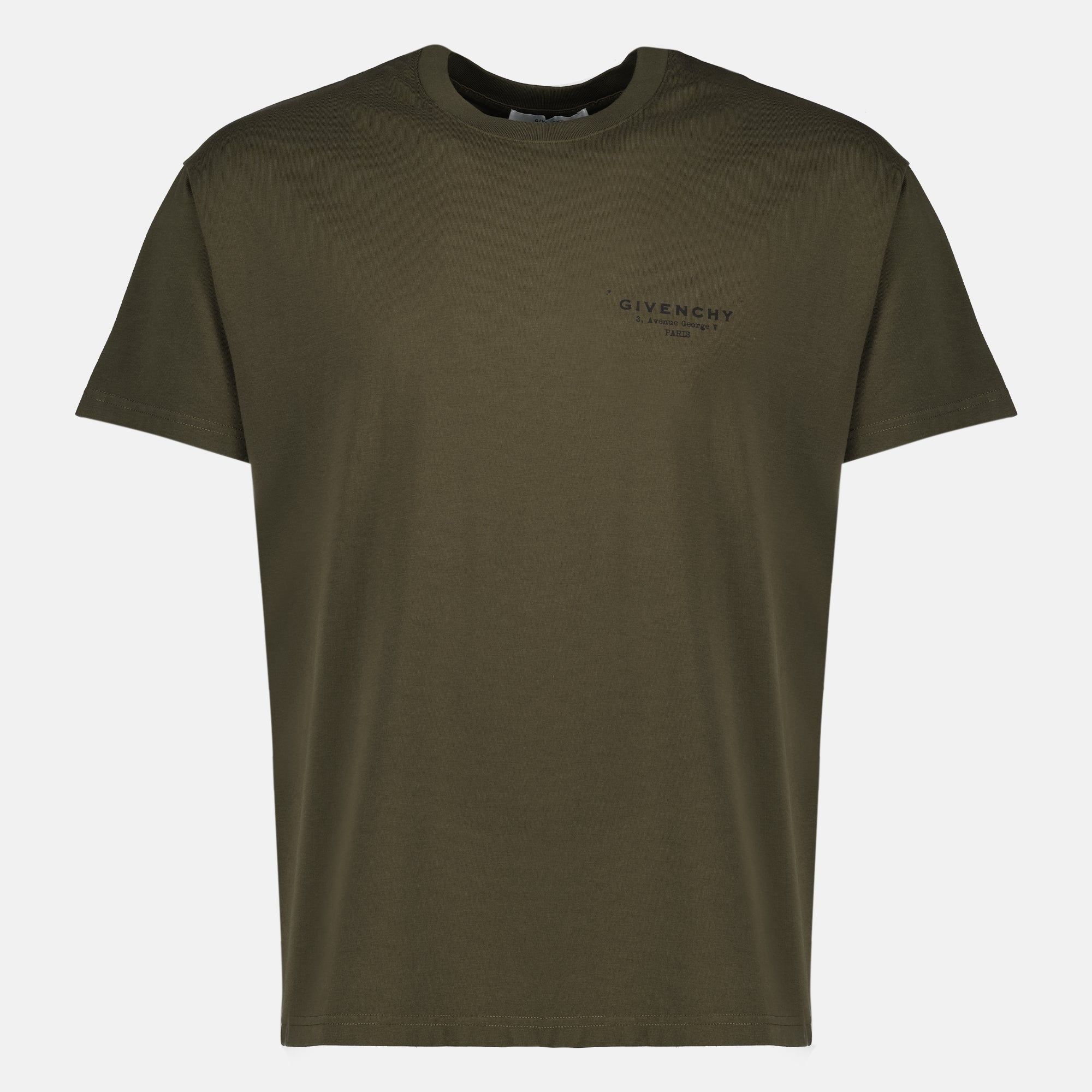 T-shirts Maglietta Firmata Givenchy Kaki Homme