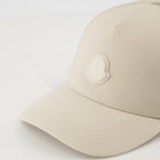 Chapeaux, casquettes et bonnets Casquette à logo en cuir Moncler Beige Homme