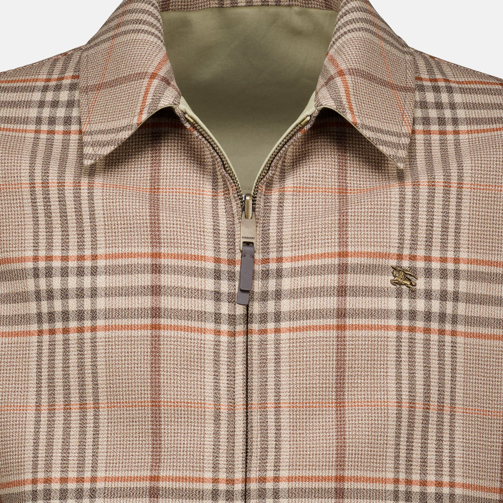 Vestes Veste Harrington réversible Burberry Beige Homme