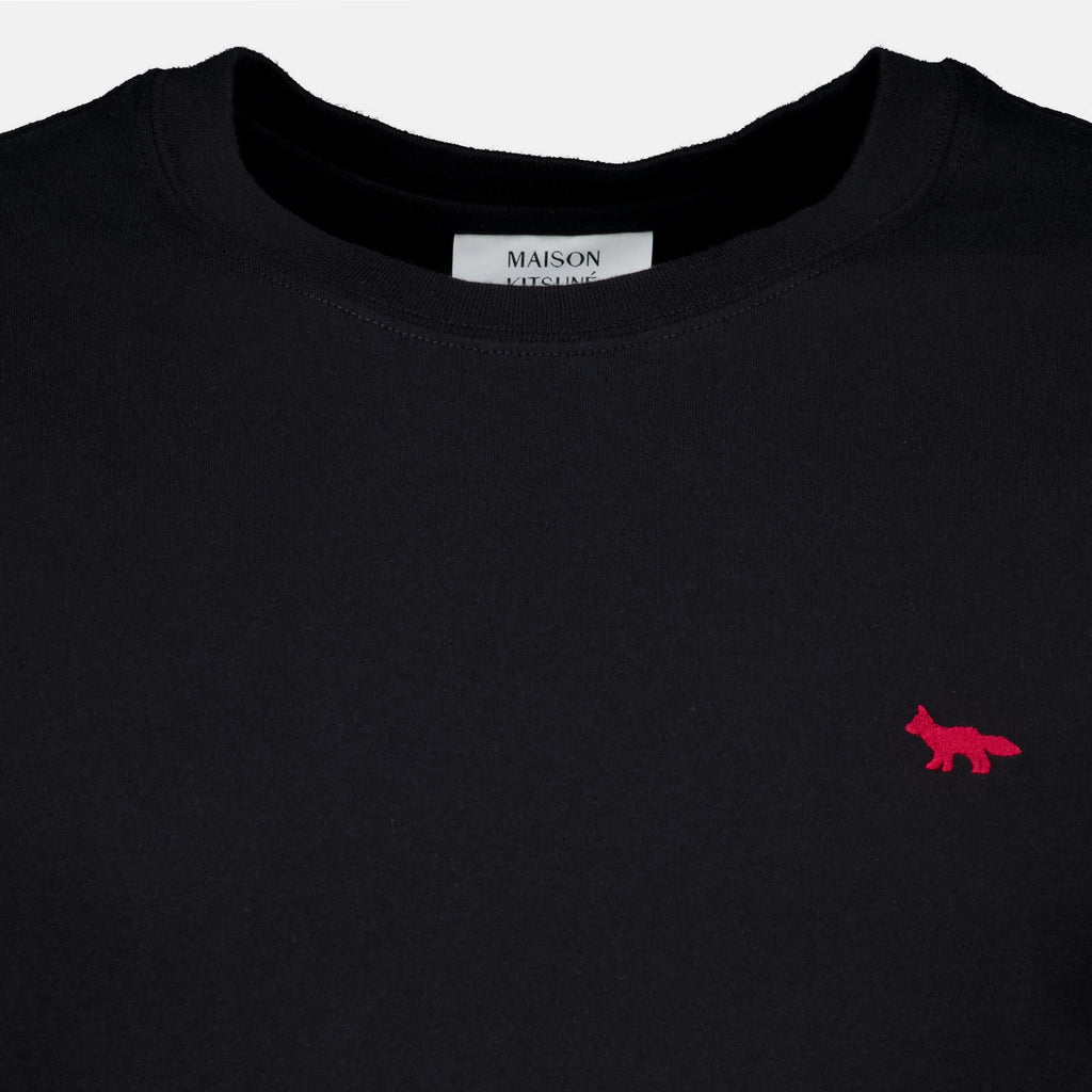 T-shirts T-shirt Profile Fox Nera Maison Kitsune Noir Homme