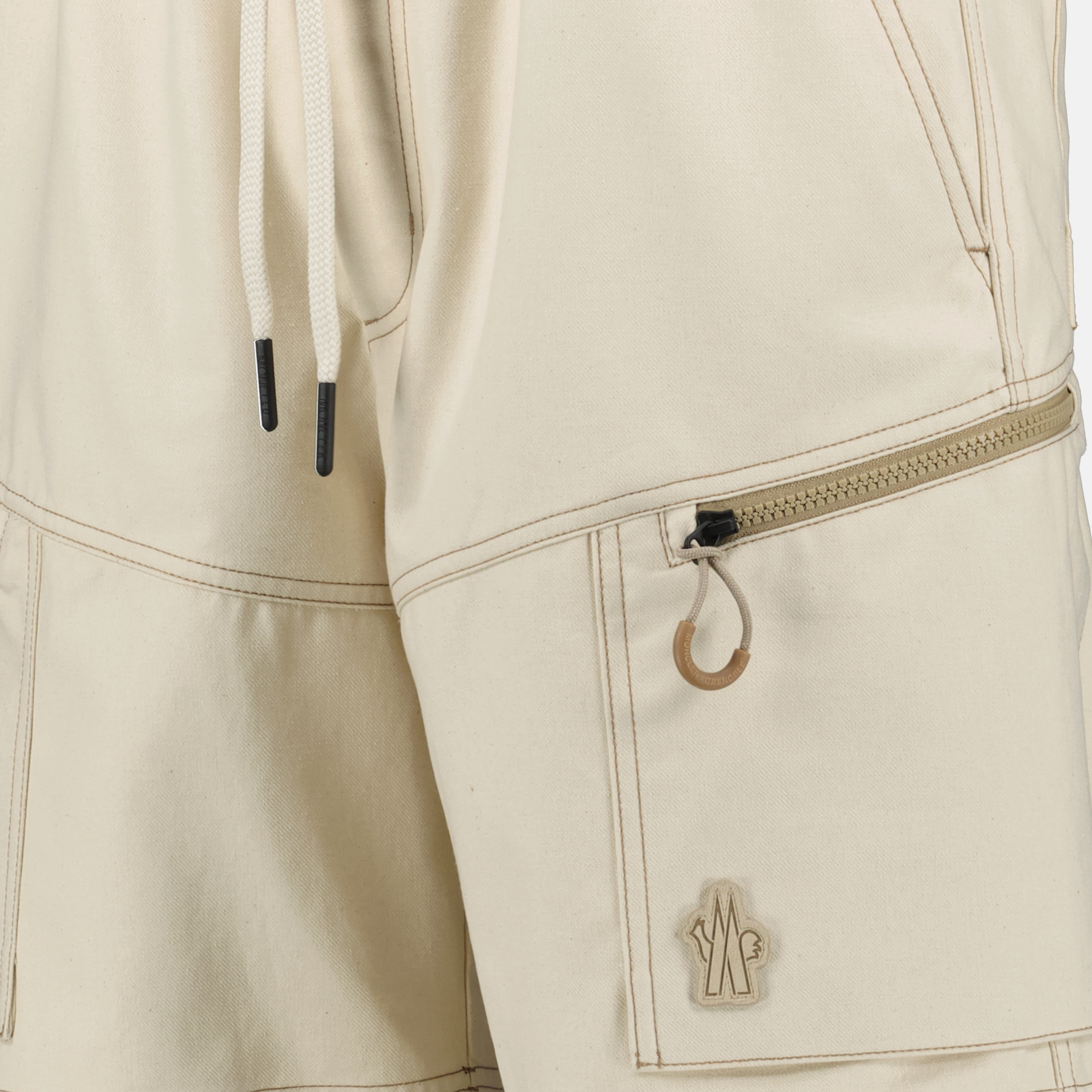 Shorts Short cotton cargo Moncler Grenoble Beige Men