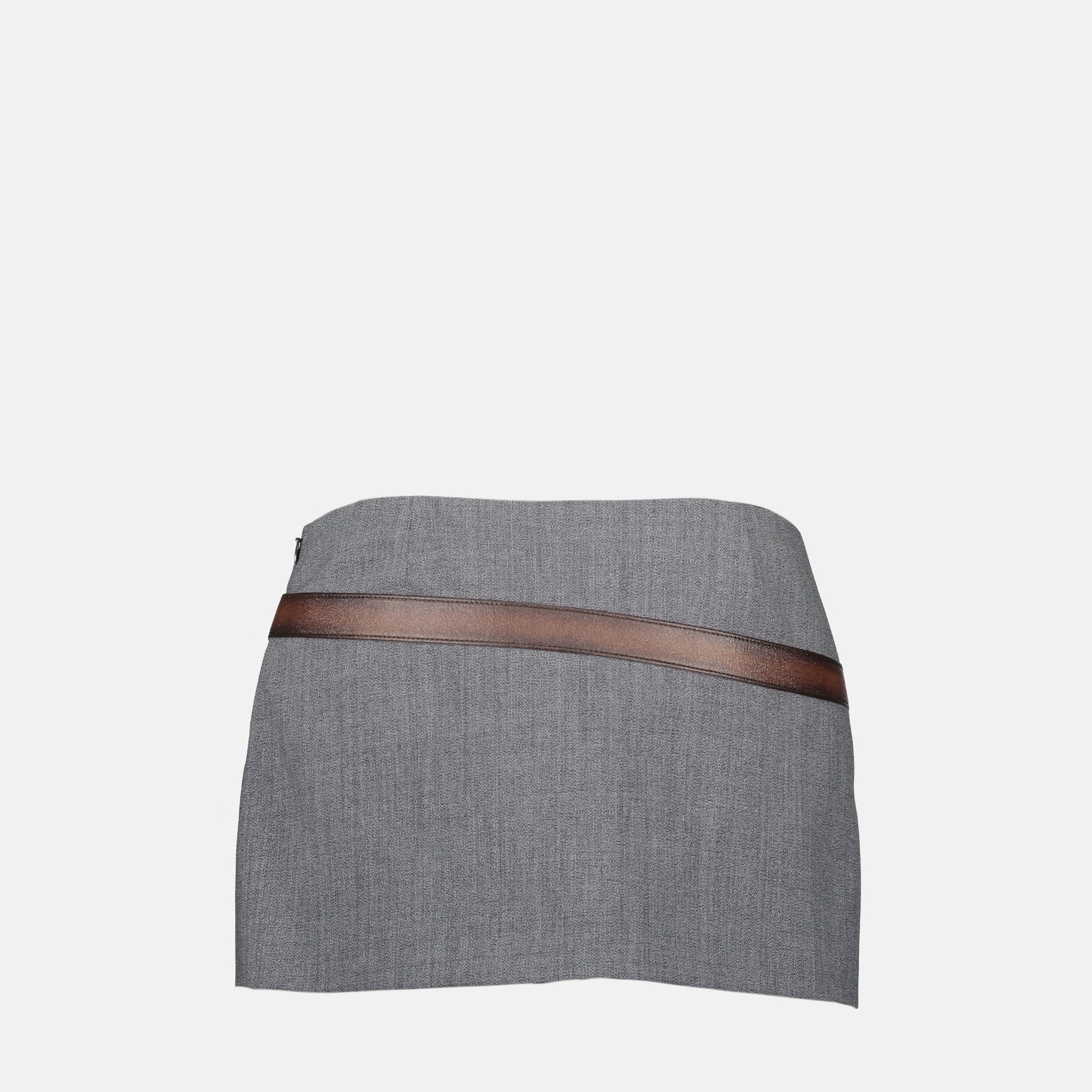 Skirts Mini skirt with belt Prada Gray Femme