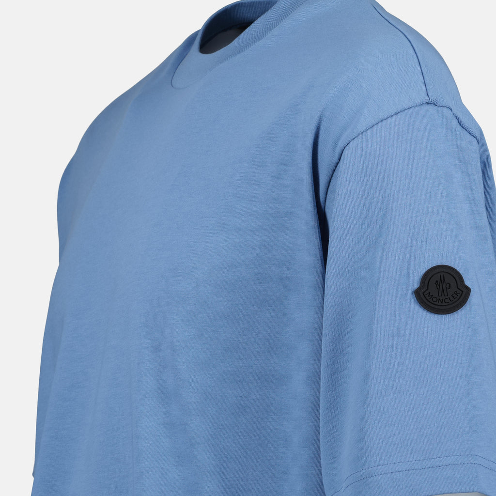 T-Shirts Logo T-Shirt Moncler Blau Homme
