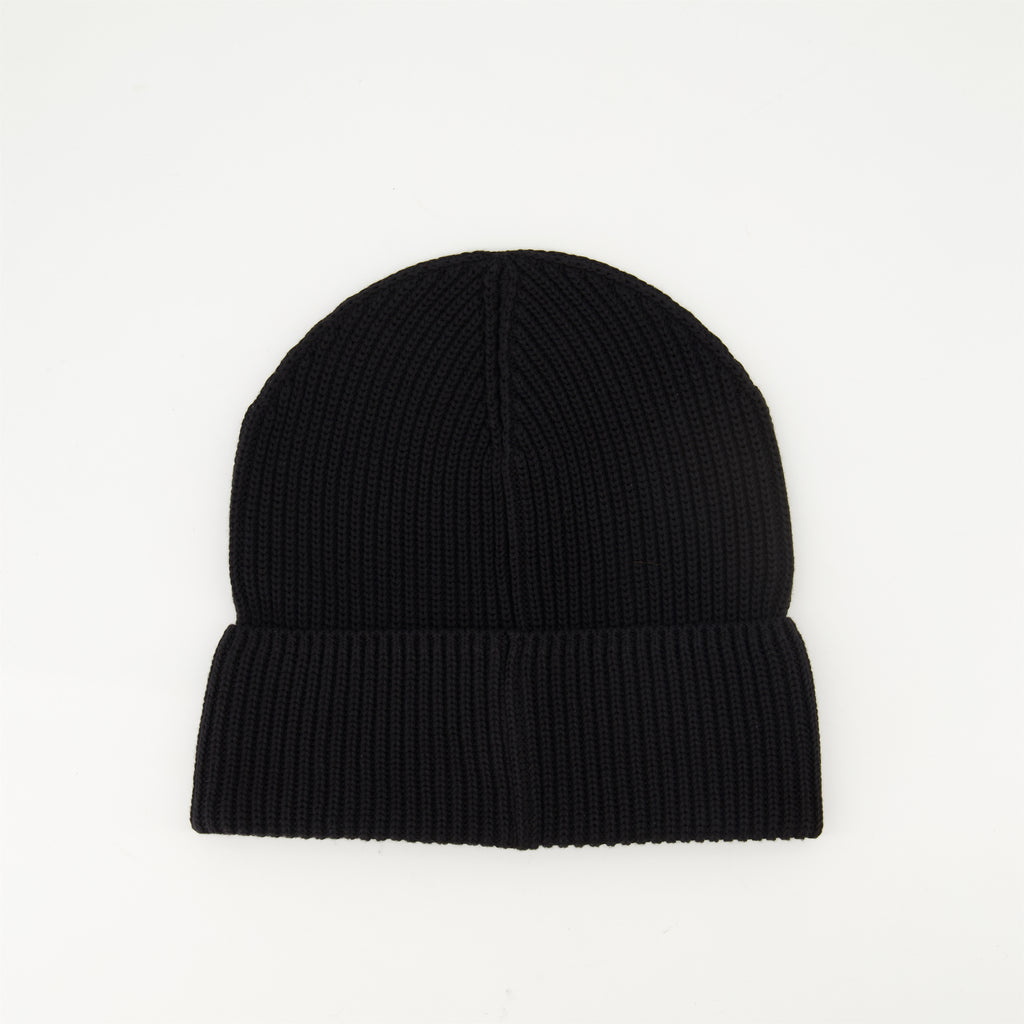 Chapéus, bonés e gorros Gorro de Malha Preto Moncler Preto Homme