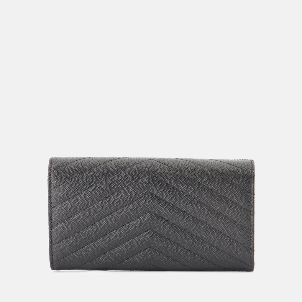 Small leather goods Cassandre Wallet Saint Laurent Black Femme