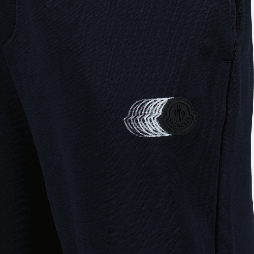 Hosen Verblasste Logo-Jogginghose Moncler Dunkelblau Homme