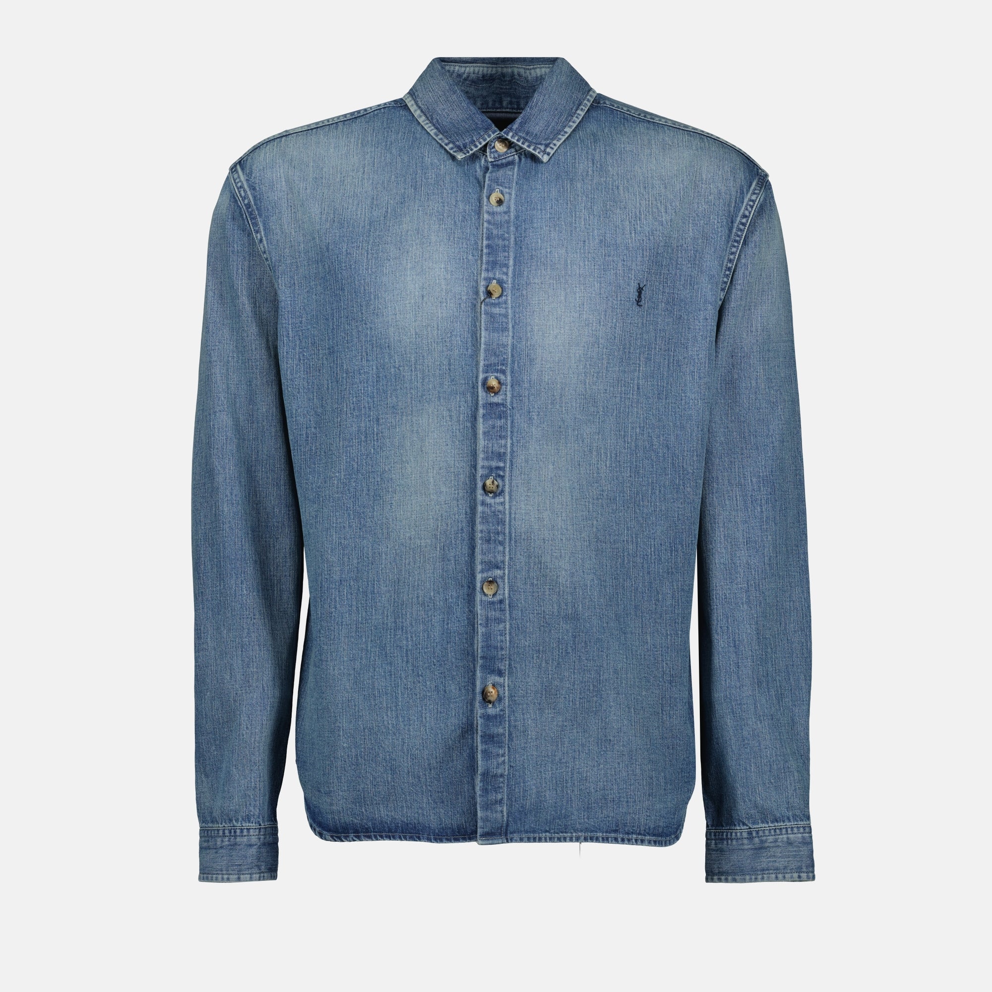 Shirts Cassandre Shirt Saint Laurent Blue Homme