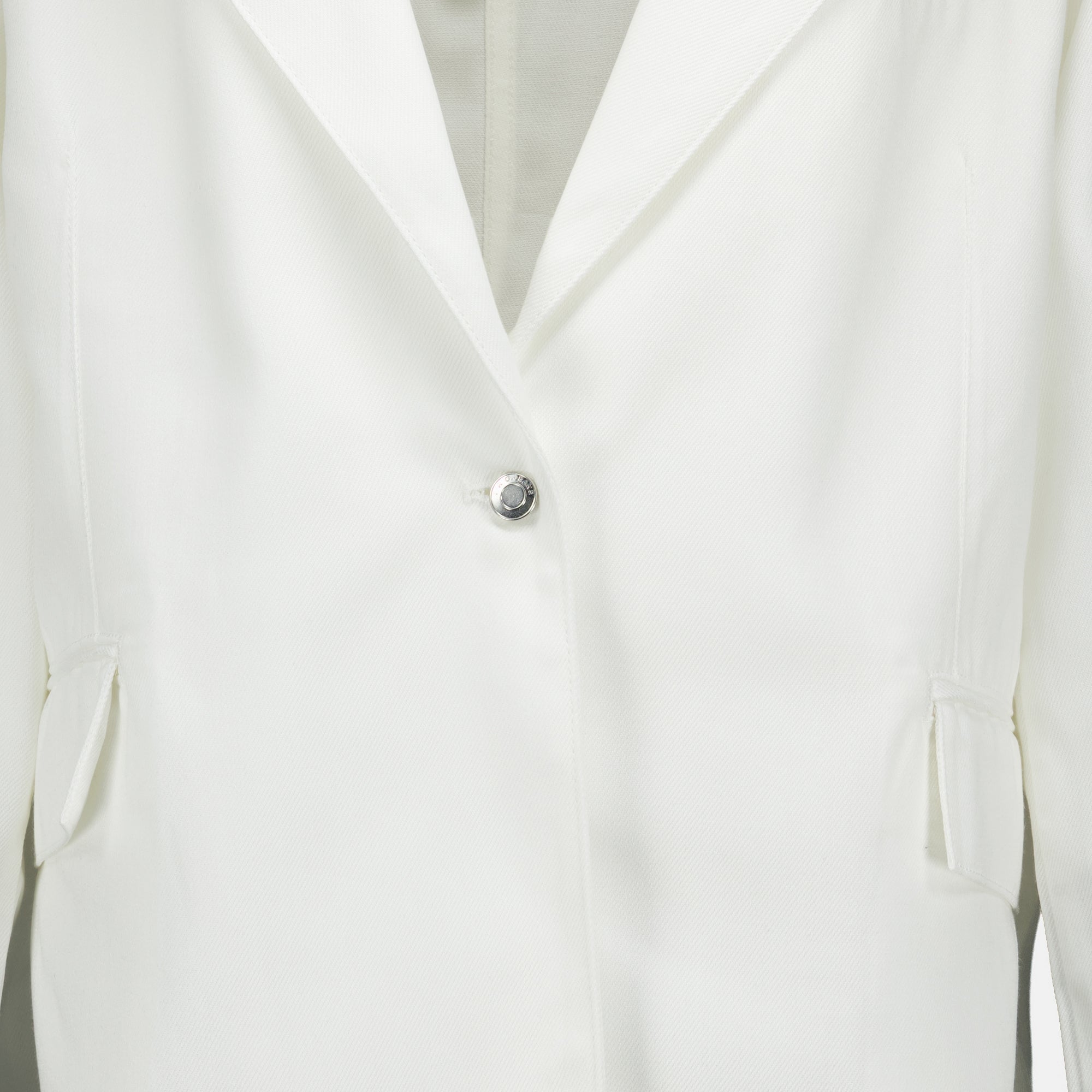 Vestes Blazer de Denim Branco em Satin Iro Blanc Femme
