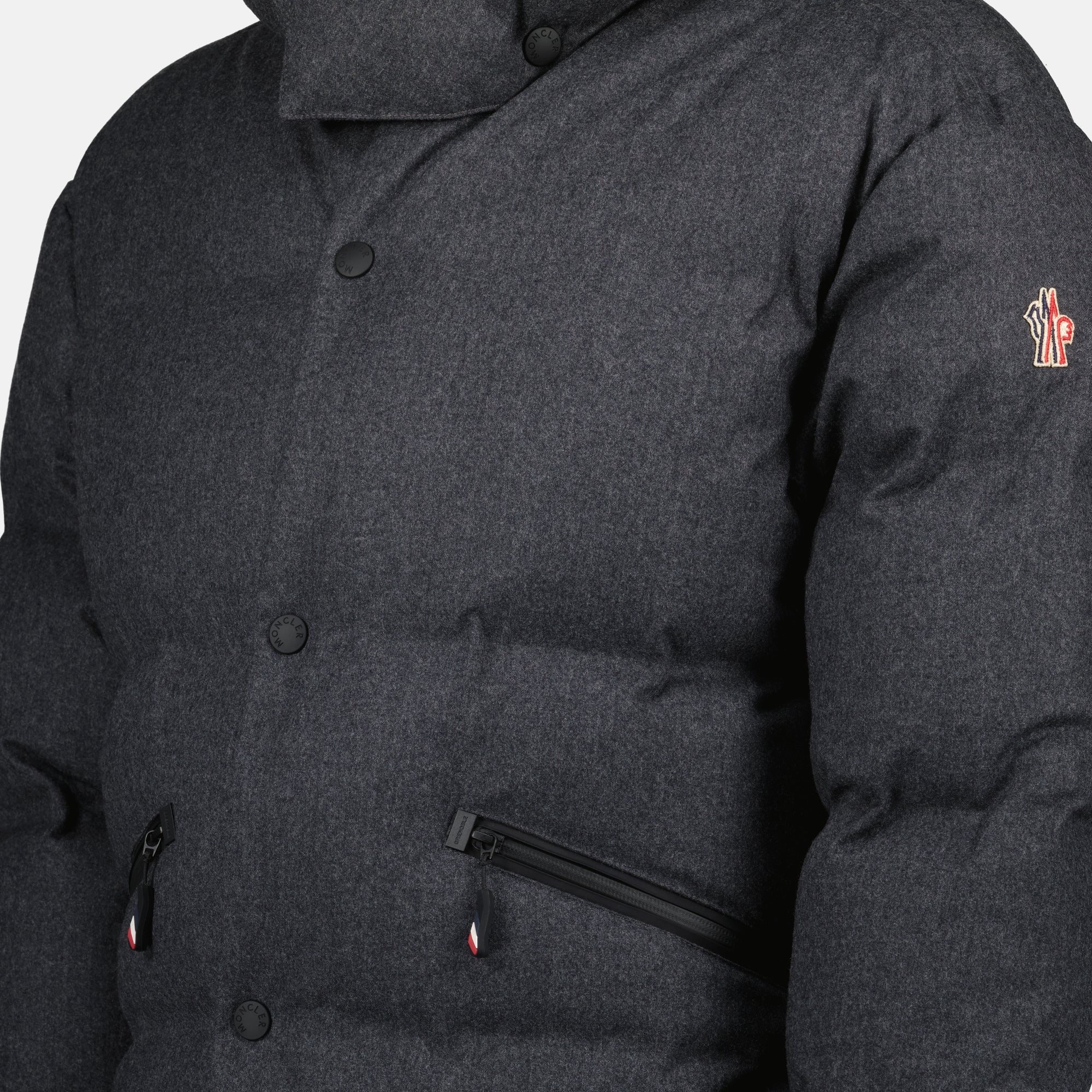 Mäntel Krun Daunenjacke Moncler Grenoble Grau Homme
